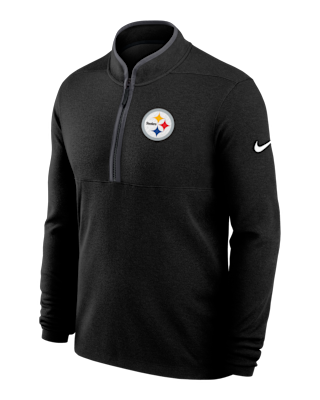 Мужские  Pittsburgh Steelers Logo Victory Nike Dri-FIT NFL 1/2-Zip Long-Sleeve Top