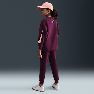 Maglia a girocollo oversize Nike Football Kylian Mbappé Club Fleece – Ragazza