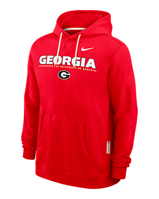 Мужское худи Georgia Sideline Nike Dri-FIT College Pullover Hoodie