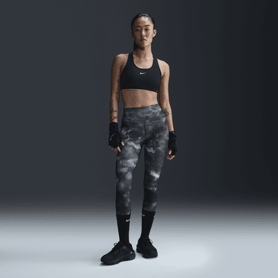 Nike One 女款高腰九分印花內搭褲