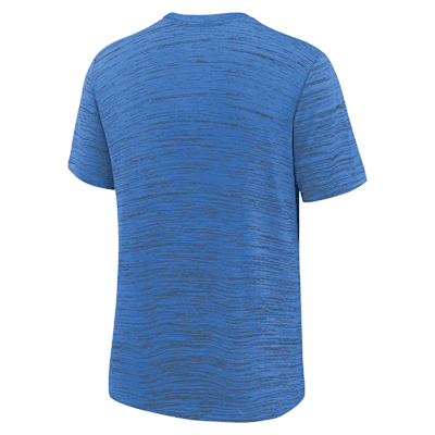 Playera Nike Dri-FIT de la NFL para niños talla grande Los Angeles Chargers Sideline Velocity