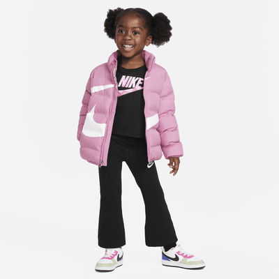 Nike Wrapped Swoosh Steppjacke mit Prägung für Kleinkinder