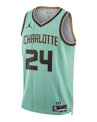 Мужские джерси Brandon Miller Charlotte Hornets 2024/25 City Edition Nike Dri-FIT NBA Swingman Jersey