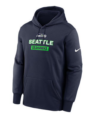 Мужское худи Seattle Seahawks Toss Sweep Men’s Nike Therma NFL Pullover Hoodie