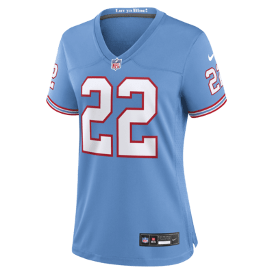 Nike Tennessee Titans No22 Derrick Henry Red Women's Stitched NFL Limited Inverted Legend 100th Season Jersey
