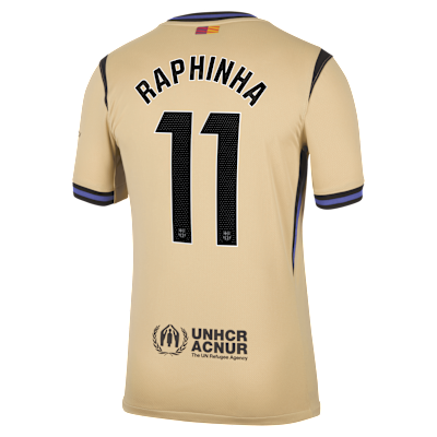 Jersey de fútbol Nike Dri-FIT del Barcelona visitante 2025/26 Stadium Raphinha para hombre