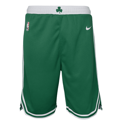 Shorts Nike Dri-FIT Swingman de la NBA para niños talla grande Boston Celtics Icon Edition