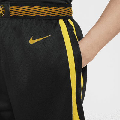 Golden State Warriors 2023/24 City Edition Nike Dri-FIT NBA Swingman-shorts til større børn