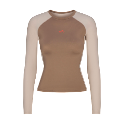 NikeSKIMS Shine Women's Long-Sleeve Crew-Neck Top