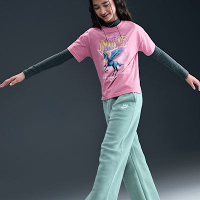 Nike Sportswear Club Fleece Girls' Wide-Leg Pants