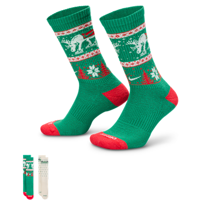 Calcetas Winter Wonderland (2 pares) Nike Everyday Plus Cushioned