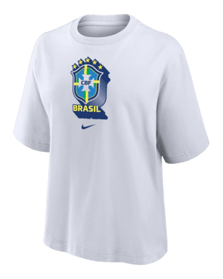 Женская футболка Brazil Nike Soccer Boxy