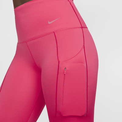 Leggings a tutta lunghezza a vita alta con tasche e sostegno elevato Nike Go – Donna