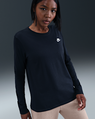 Женская футболка Nike Sportswear Club Long-Sleeve