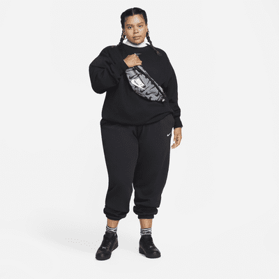 Nike Sportswear Phoenix Fleece Women's High-Waisted Oversized Tracksuit Bottoms (Plus Size)