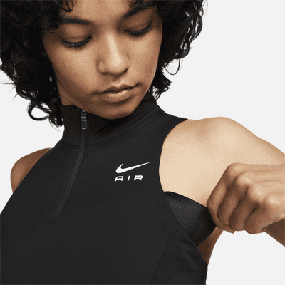 Nike Air Swoosh Mock-Zip Women's Medium-Support 1-Piece Pad 1/2-Zip ...
