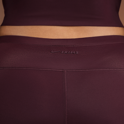 NikeSKIMS Shine Women's Mid-Rise 2" Boyshorts with Drawcord