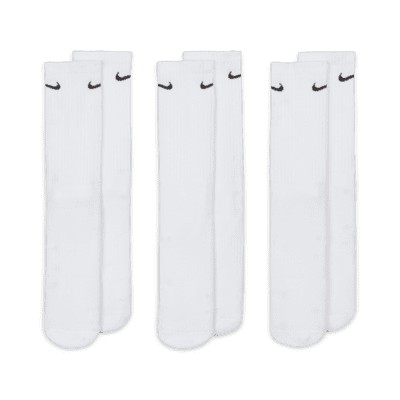 Nike Everyday Cushioned Training Crew Socks (3 Pairs). Nike SG