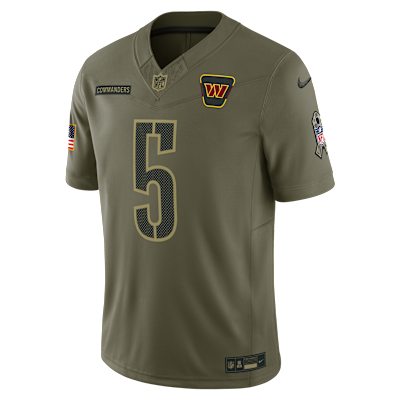 Jayden Daniels Washington Commanders Salute to Service Men's Nike Dri-FIT NFL Limited Jersey