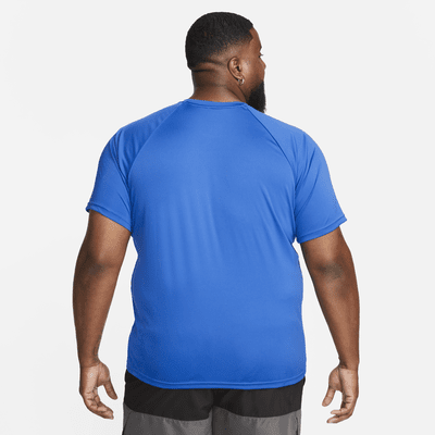 Playera de natación Hydroguard de manga corta para hombre (talla amplia) Nike Essential Dri-FIT