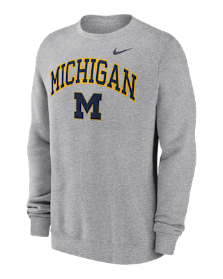 Мужские  Michigan Arch Nike College Pullover Crew