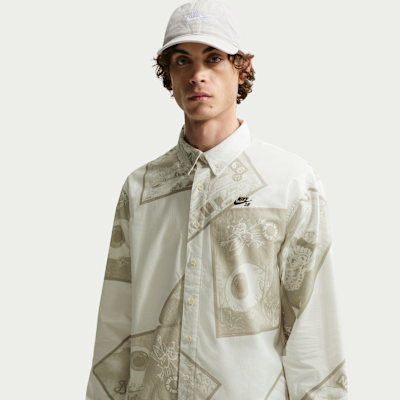 Nike SB Men's Long-Sleeve Button-Up Skate Top