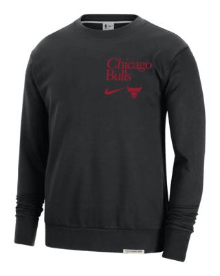 Мужской свитшот Chicago Bulls Standard Issue Nike Dri-FIT NBA Crew-Neck