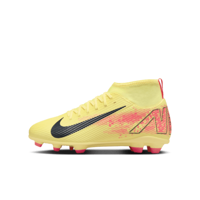 รองเท้าสตั๊ดฟุตบอลหุ้มข้อสูงเด็กเล็ก/เด็กโต MG Nike Jr. Mercurial Superfly 10 Club "Kylian Mbappé"