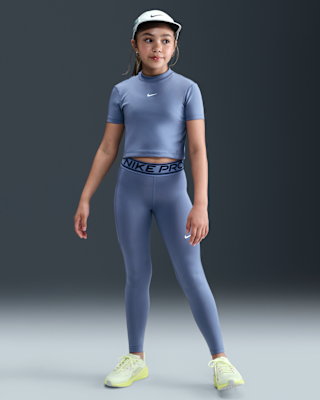 Детские тайтсы Nike Pro Girls' Mid-Rise Leggings