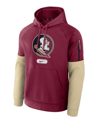 Мужское худи Florida State Seminoles Fitness Men’s Nike Therma College Pullover Hoodie для тренировок