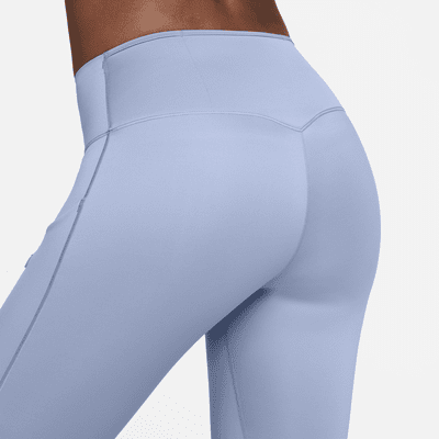 Legging 7/8 taille mi-haute à maintien supérieur avec poches Nike Go pour femme