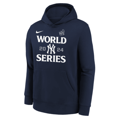 New York Yankees 2024 World Series Authentic Collection Big Kids' Nike MLB Pullover Hoodie