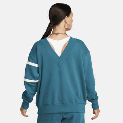 Nike Sportswear Phoenix Fleece sweatshirt med V-hals til dame