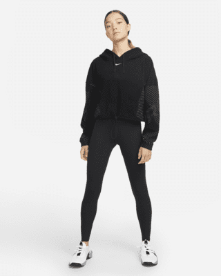 nike pro cropped sweatshirt