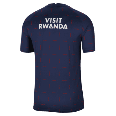 Paris Saint-Germain Men's Pre-Match Short-Sleeve Soccer Top