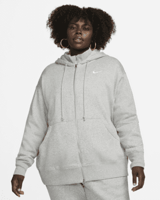 Женское худи Nike Sportswear Phoenix Fleece Oversized Full-Zip Hoodie (Plus Size)