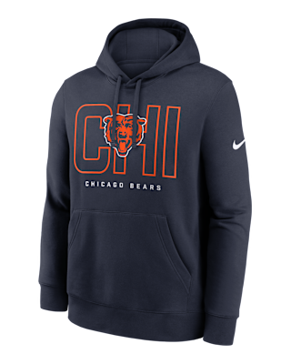 Мужское худи Chicago Bears Busted Play Club Nike NFL Pullover Hoodie