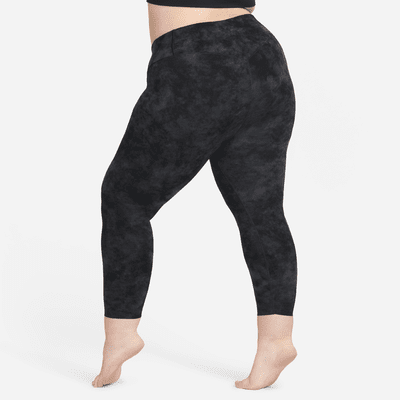 Nike Zenvy Tie-Dye Women's Gentle-Support High-Waisted 7/8 Leggings (Plus  Size). Nike BE