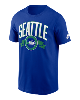 Мужская футболка Seattle Seahawks Rewind Front And Back Hit Essential Nike NFL