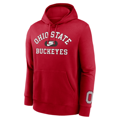 Sudadera con gorro sin cierre universitaria Nike para hombre Ohio State Buckeyes Legacy Club Foundational