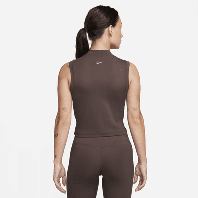 Nike One Fitted Women's Dri-FIT Mock-Neck Cropped Tank Top