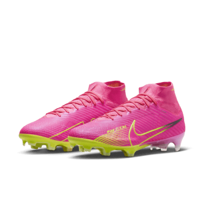 Tacos de fútbol de corte para terreno firme de corte high Nike Mercurial Superfly 9 Elite