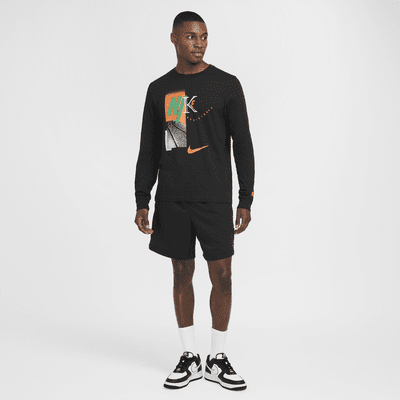 Camisola de basquetebol de manga comprida Nike para homem