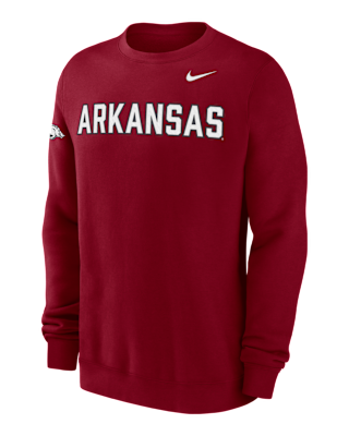 Мужской свитшот Arkansas Club Fleece Nike College Crew-Neck