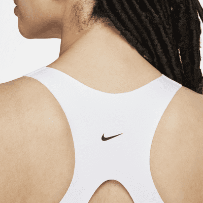 Nike Alpha gepolsterter Sport-BH mit Reißverschluss vorne und starkem Halt für Damen