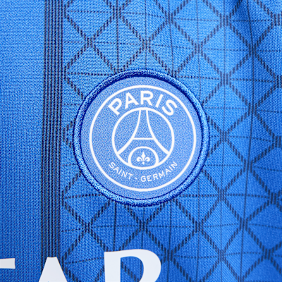 Przedmeczowa koszulka piłkarska z krótkim rękawem dla małych dzieci Jordan Dri-FIT Paris Saint-Germain Academy Pro (wersja domowa)