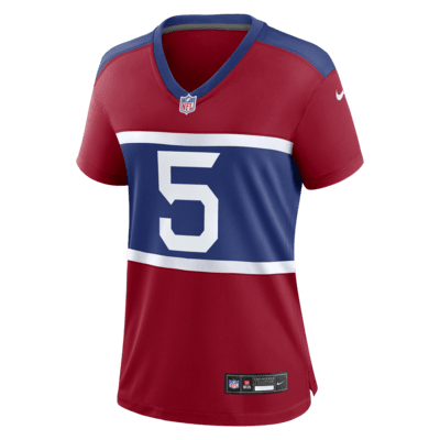 Jersey de fútbol americano Nike de la NFL Game para mujer Kayvon Thibodeaux New York Giants