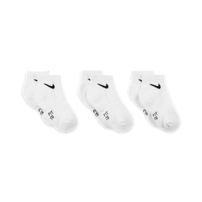 Nike Everyday Younger Kids' Cushioned Ankle Socks (3 Pairs)