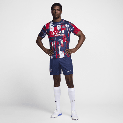 Paris Saint-Germain Academy Pro Home Men's Nike Dri-FIT Football Pre-Match Short-Sleeve Top