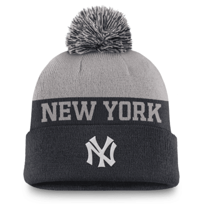 New York Yankees Rewind Peak Men's Nike MLB Cuffed Pom Beanie